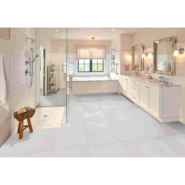 Msi White SAMPLE Polished Porcelain Floor And Wall Tile - ZOR-PT-0236-SAM