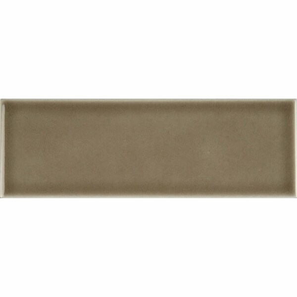 Msi Artisan Taupe 4 In. X 12 In. Glossy Ceramic Brown Subway Tile, 15PK - ZOR-MD-T-0129