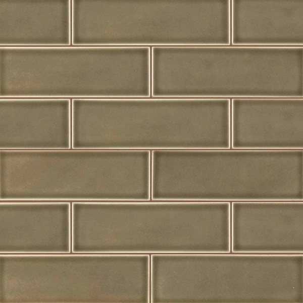 Msi Artisan Taupe 4 In. X 12 In. Glossy Ceramic Brown Subway Tile, 15PK - ZOR-MD-T-0129