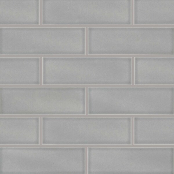 Msi Morning Fog 4"X12" Glazed Handcrafted Ceramic Subway Tile, 6PK - ZOR-MD-0466