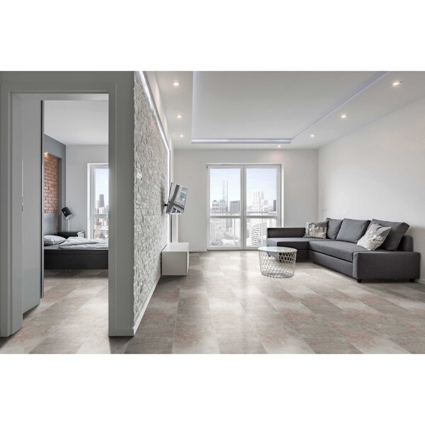 Msi Ansello Gray 12 In. X 24 In. Glazed Ceramic Floor And Wall Tile, 8PK - ZOR-PT-0231