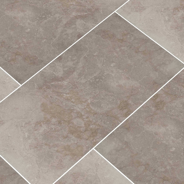 Msi Ansello Gray 12 In. X 24 In. Glazed Ceramic Floor And Wall Tile, 8PK - ZOR-PT-0231