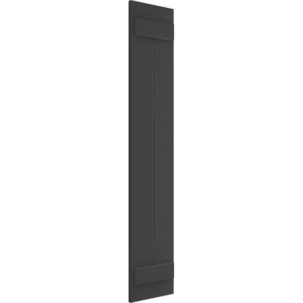 Ekena Millwork True Fit PVC, Two Board Joined Board-n-Batten Shutters, Shadow Mountain, 10 3/4W x 37H, PR - TFP101BBF11X037SM