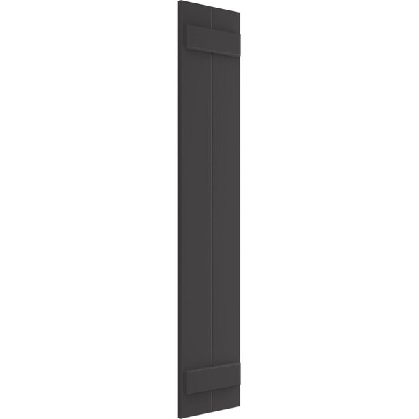 Ekena Millwork True Fit PVC, Two Board Joined Board-n-Batten Shutters, Shadow Mountain, 10 3/4W x 37H, PR - TFP101BBF11X037SM