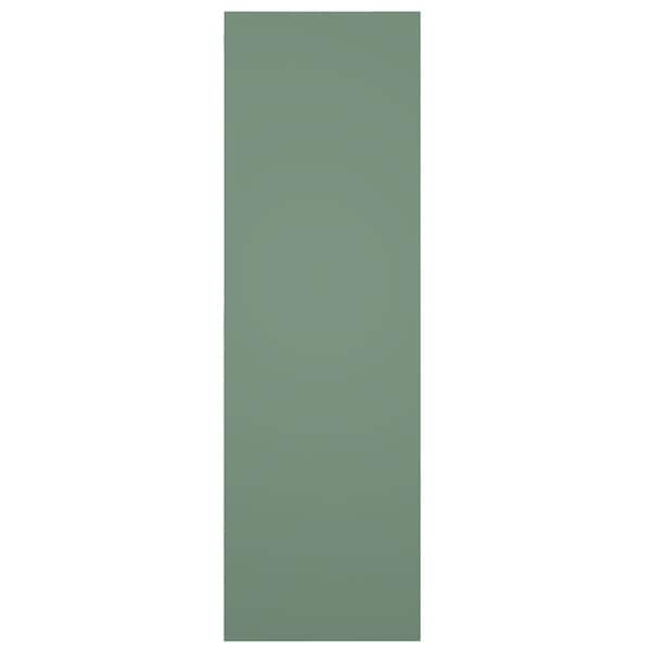 Ekena Millwork True Fit PVC Two Equal Flat Panel Shutters, Track Green, 12W x 64H, PR - TFP101FPF12X064TG