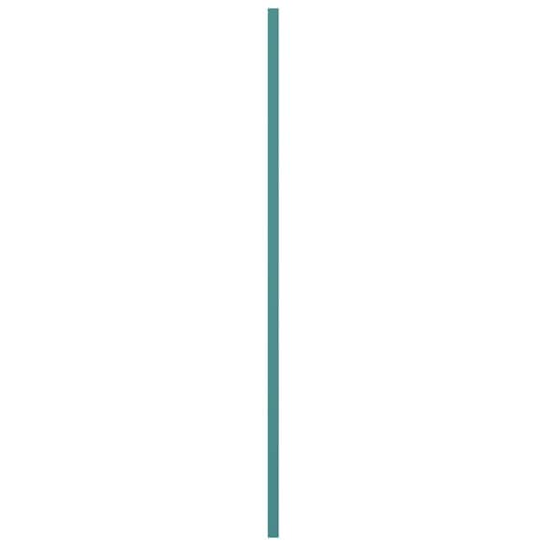Ekena Millwork True Fit PVC San Miguel Mission Style Fixed Mount Shutters, Pure Turquoise, 12W x 53H, PR - TFP001SM12X053PT