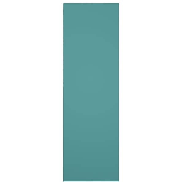 Ekena Millwork True Fit PVC San Miguel Mission Style Fixed Mount Shutters, Pure Turquoise, 12W x 53H, PR - TFP001SM12X053PT