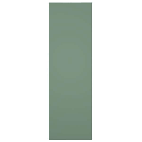 Ekena Millwork True Fit PVC Center Circle Arts & Crafts Fixed Mount Shutters, Track Green, 15W x 45H, PR - TFP001AC15X045TG
