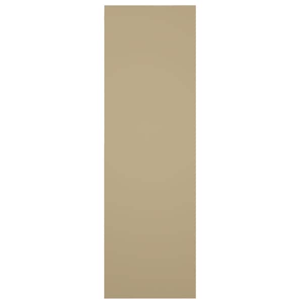 Ekena Millwork True Fit PVC Two Panel Chevron Modern Style Fixed Mount Shutters, Natural Twine, 18W x 58H, PR - TFP101CV18X058NT