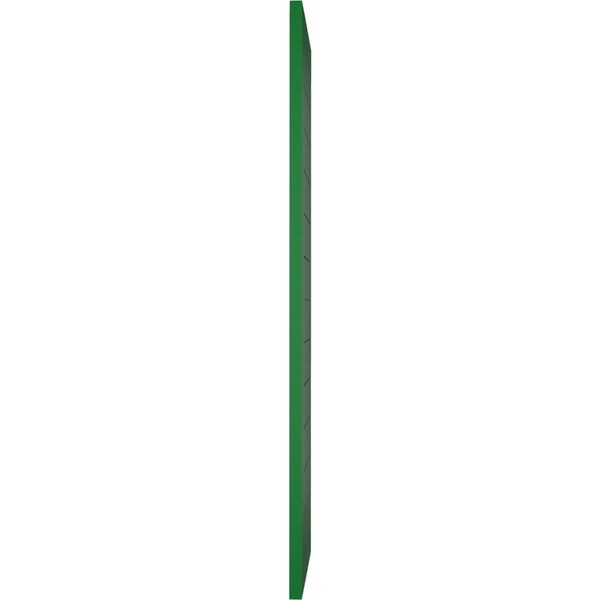 Ekena Millwork True Fit PVC Horizontal Slat Framed Modern Style Fixed Mount Shutters, Viridian Green, 15W x 40H, PR - TFP001HF15X040HG