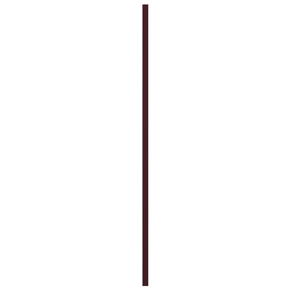 Ekena Millwork True Fit PVC San Carlos Mission Style Fixed Mount Shutters, Wine Red, 12W x 38H, PR - TFP001SC12X038WR