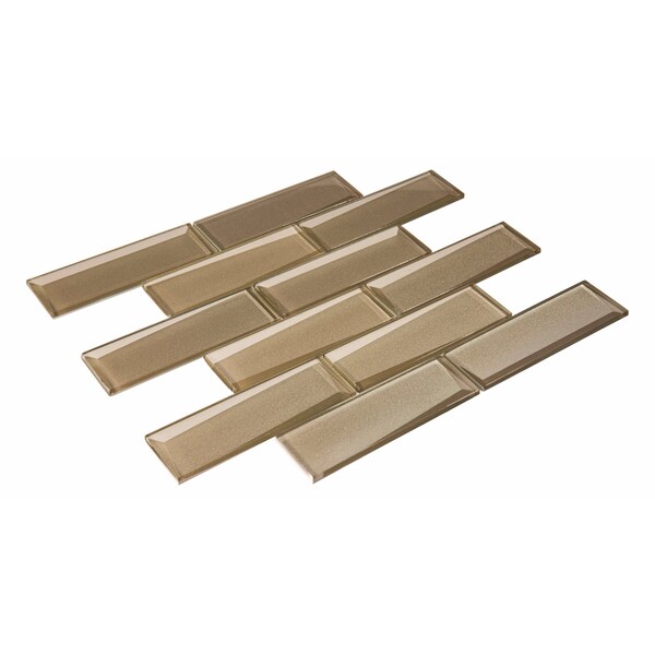 Andova Tiles SAMPLE-Daazen Borealis 2 in. x 6 in. Glass Mosaic Wall Tile - SAM-ANDDAA972
