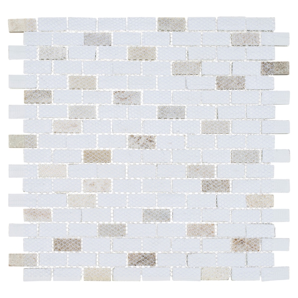 Andova Tiles ANDOVA TILES Highline 0.625" x 1.25" Glass Mosaic Sheet Floor Use Tile - ANDHIG151