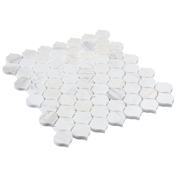 Andova Tiles ANDOVA TILES Dayberry 1.5" x 1.5" Marble Arabesque Wall & Floor Mosaic Tile - ANDDAY143