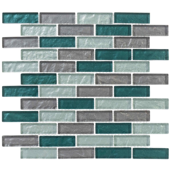 Andova Tiles ANDOVA TILES Pristine 1" x 3" Glass Brick Joint Mosaic Tile - ANDPRI519