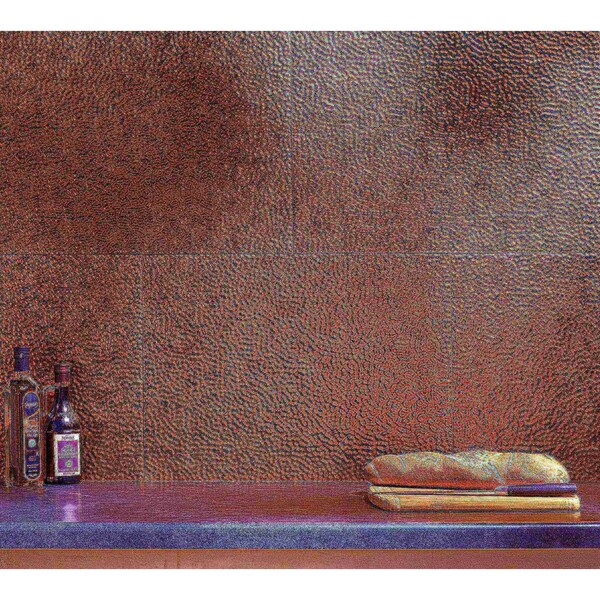 Fasade Fasade 18in x 24in Hammered Antique Bronze Backsplash Panel 5pk - PB5531