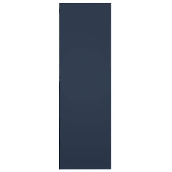 Ekena Millwork True Fit PVC Center Circle Arts & Crafts Fixed Mount Shutters, Starless Night Blue, 18W x 44H, PR - TFP001AC18X044OB