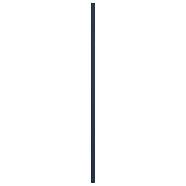 Ekena Millwork True Fit PVC Center Circle Arts & Crafts Fixed Mount Shutters, Starless Night Blue, 18W x 44H, PR - TFP001AC18X044OB
