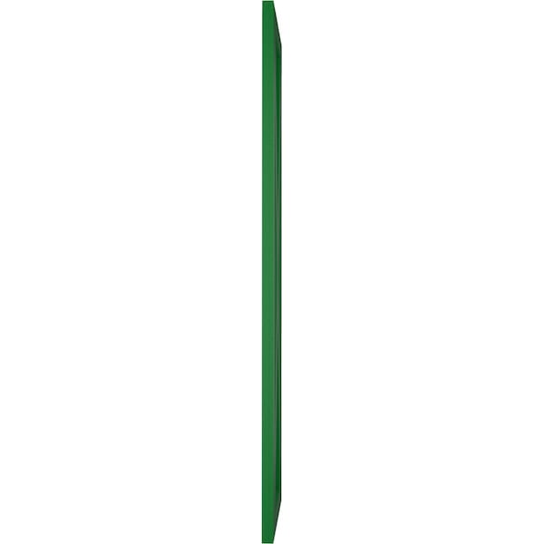 Ekena Millwork True Fit PVC Single X-Board Farmhouse Fixed Mount Shutters, Viridian Green, 15W x 49H, PR - TFP001FH15X049HG