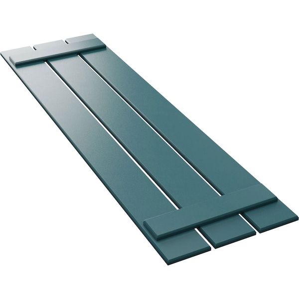 Ekena Millwork True Fit PVC, Three Board Spaced Board-n-Batten Shutters, Antigua , 17 1/8W x 53H, PR - TFP101SBF17X053AN
