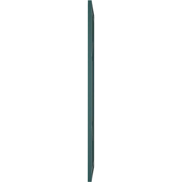 Ekena Millwork True Fit PVC Shaker Fixed Mount Shutters, Thermal Green, 18W x 69H, PR - TFP001SK18X069FG