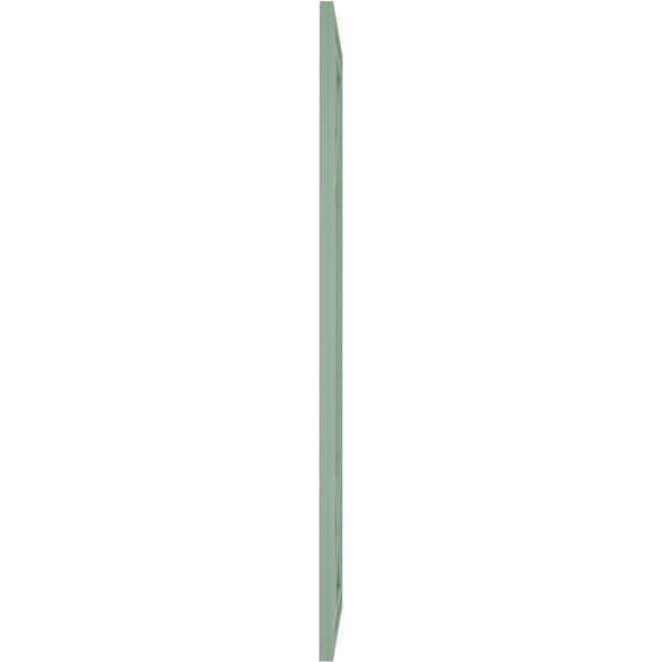 Ekena Millwork True Fit PVC Bungalow Fixed Mount Shutters, Seaglass, 18W x 54H, PR - TFP001BG18X054SG