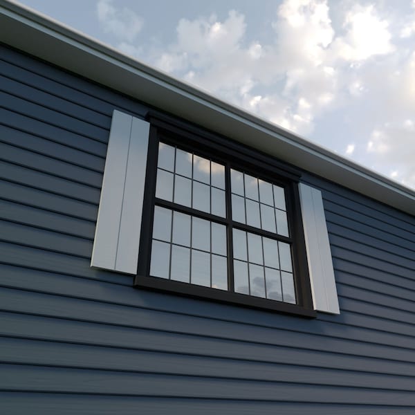 Ekena Millwork Rustic Two Board Joined Board-n-Batten Rough Cedar Faux Wood Shutters w/No Batten, 11W x 80H, PR - SHUBJN11X80RCPR