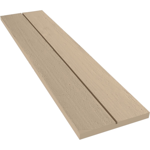 Ekena Millwork Rustic Two Board Joined Board-n-Batten Rough Cedar Faux Wood Shutters w/No Batten, 11W x 80H, PR - SHUBJN11X80RCPR