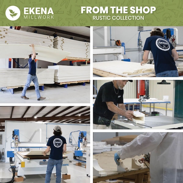 Ekena Millwork Rustic 2 Board Joined Board-n-Batten Faux Wood Shutters w/Quarter Round Arch Top, 10 3/4W x 90H, PR - FBJ06Q11X090RUF
