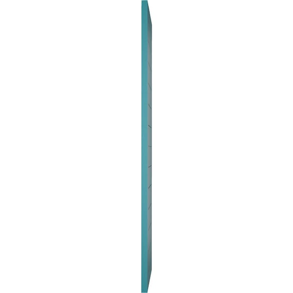 Ekena Millwork True Fit PVC Horizontal Slat Framed Modern Style Fixed Mount Shutters, Antigua, 18W x 42H, PR - TFP001HF18X042AN