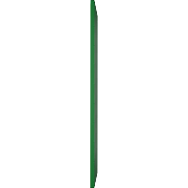 Ekena Millwork 15W x 72H True Fit PVC Diagonal Slat Modern Style Fixed Mount Shutters, Viridian Green, PR - TFP001DG15X072HG