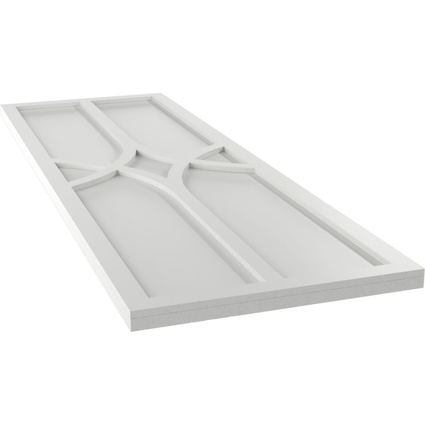 Ekena Millwork True Fit PVC Cedar Park Fixed Mount Shutters, Hailstorm Gray, 15W x 35H, PR - TFP001CP15X035ST