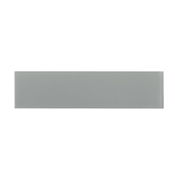 Apollo Tile Sample of 3X12 Frosted Grey Subway Glass Tile 5 Sq.Ft. - APLA99092M312EC105 SAMPLE