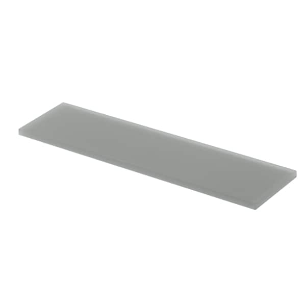 Apollo Tile Sample of 3X12 Frosted Grey Subway Glass Tile 5 Sq.Ft. - APLA99092M312EC105 SAMPLE
