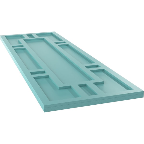 Ekena Millwork True Fit PVC Hastings Fixed Mount Shutters, Pure Turquoise, 12W x 61H, PR - TFP001HS12X061PT