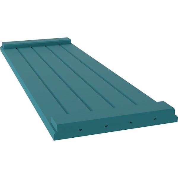 Ekena Millwork Americraft 5-Board Exterior Wood Joined Board-n-Batten Shutters w/ End Batten, ARW103BB518X34ANH, PR - ARW103BB518X34ANH