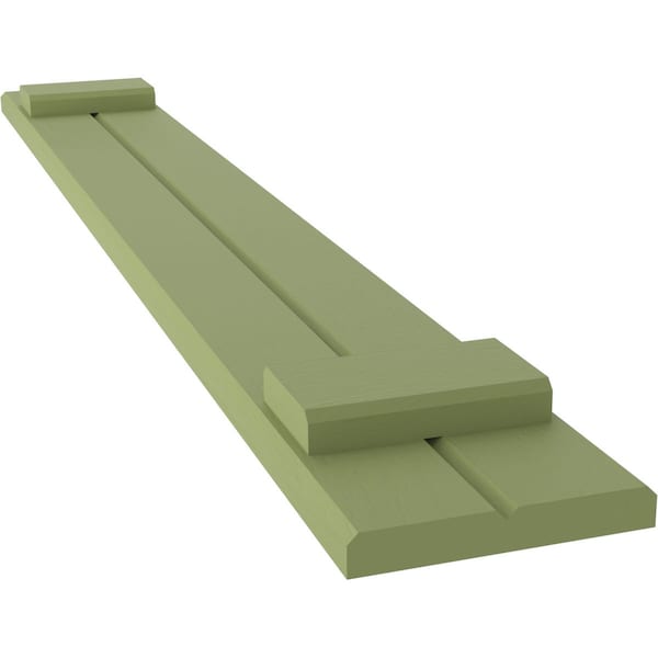 Ekena Millwork Americraft 2-Board (2 Batten) Exterior Real Wood Joined Board-n-Batten Shutters, ARW101BB207X44MGH, PR - ARW101BB207X44MGH