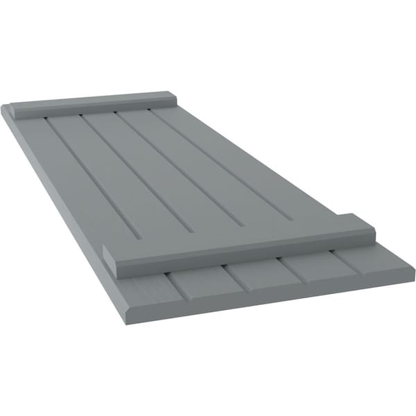 Ekena Millwork Americraft 5-Board (2 Batten) Exterior Real Wood Joined Board-n-Batten Shutters, ARW101BB518X39CHH, PR - ARW101BB518X39CHH
