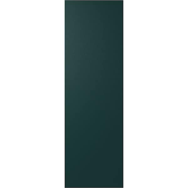 Ekena Millwork 15W x 28H True Fit PVC Diagonal Slat Modern Style Fixed Mount Shutters, Thermal Green, PR - TFP001DG15X028FG