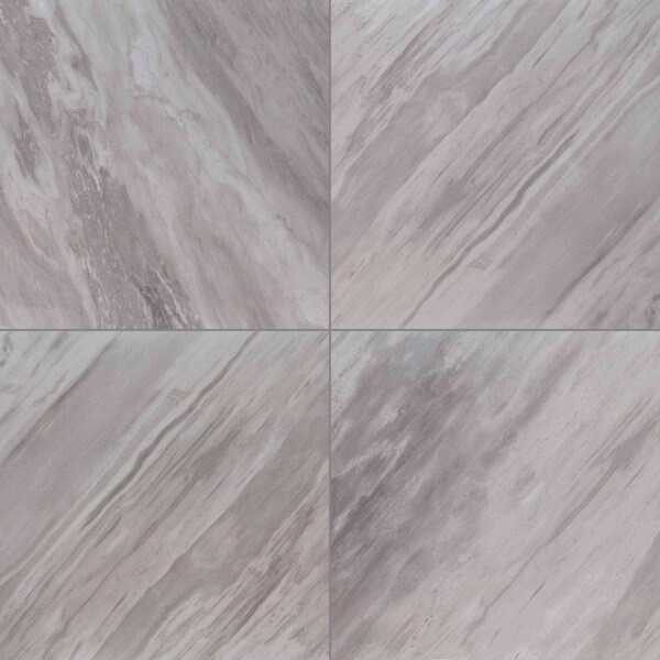 Msi Eden Bardiglio 24 In. X 24 In. Matte Porcelain Floor And Wall Tile, 4PK - ZOR-PT-0179