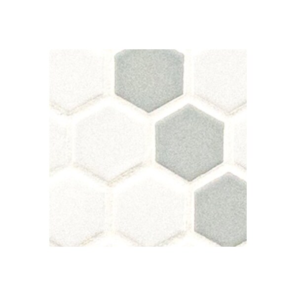 Msi White And Gray Hive Pattern 11.73 x 11.85 Matte Porcelain Floor And Wall tile, 15PK - ZOR-MD-0579