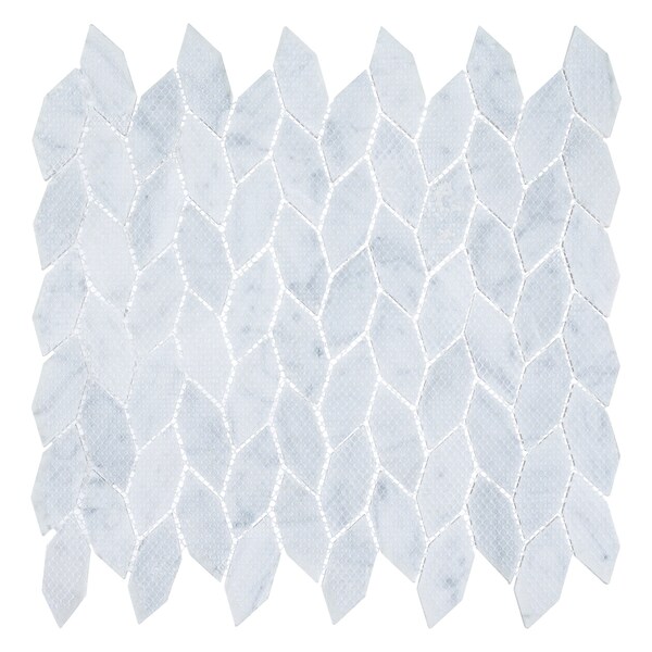 Andova Tiles ANDOVA TILES Channing Elongated Hex  1" x 2.5" Marble Honeycomb Mosaic Wall & Floor Tile - ANDCHA135