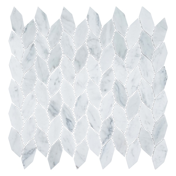 Andova Tiles ANDOVA TILES Channing Elongated Hex  1" x 2.5" Marble Honeycomb Mosaic Wall & Floor Tile - ANDCHA135