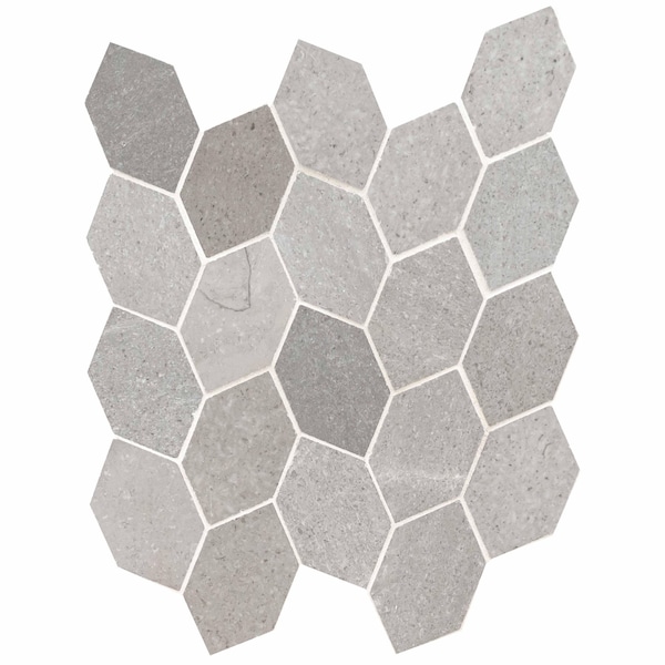 Msi Lilly Pad 12.6 In. X 11.15 In. X 10Mm Honed Limestone Blend Mosaic Floor And Wall Tile, 10PK - ZOR-MD-0353