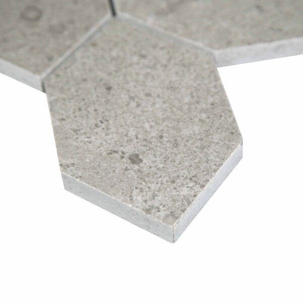 Msi Lilly Pad 12.6 In. X 11.15 In. X 10Mm Honed Limestone Blend Mosaic Floor And Wall Tile, 10PK - ZOR-MD-0353