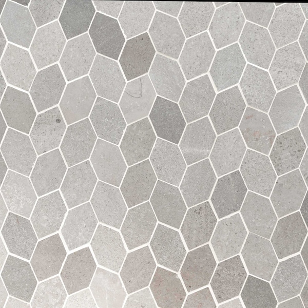 Msi Lilly Pad 12.6 In. X 11.15 In. X 10Mm Honed Limestone Blend Mosaic Floor And Wall Tile, 10PK - ZOR-MD-0353