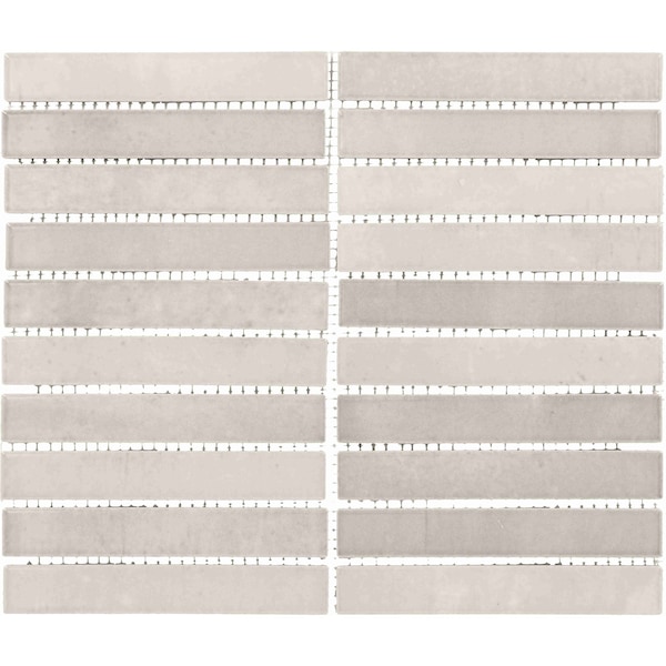 Daltile Miramo 1'' x 6'' Ceramic Straight Joint Wall Mosaic, 10PK - MR44STJ16MBMSGL