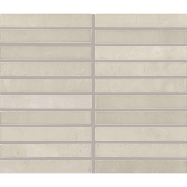 Daltile Miramo 1'' x 6'' Ceramic Straight Joint Wall Mosaic, 10PK - MR44STJ16MBMSGL