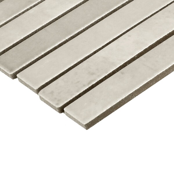 Daltile Miramo 1'' x 6'' Ceramic Straight Joint Wall Mosaic, 10PK - MR44STJ16MBMSGL