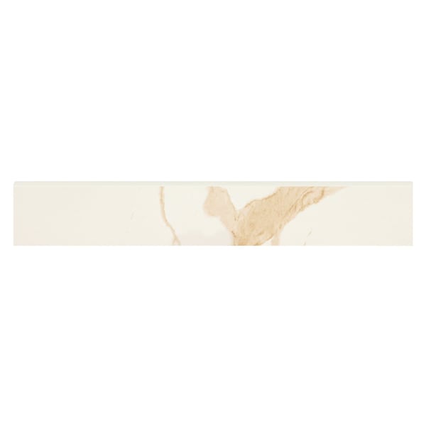 Msi Eden Calacatta 4 x 24 Polished Porcelain Bullnose Wall Tile, 10PK - ZOR-PT-0752